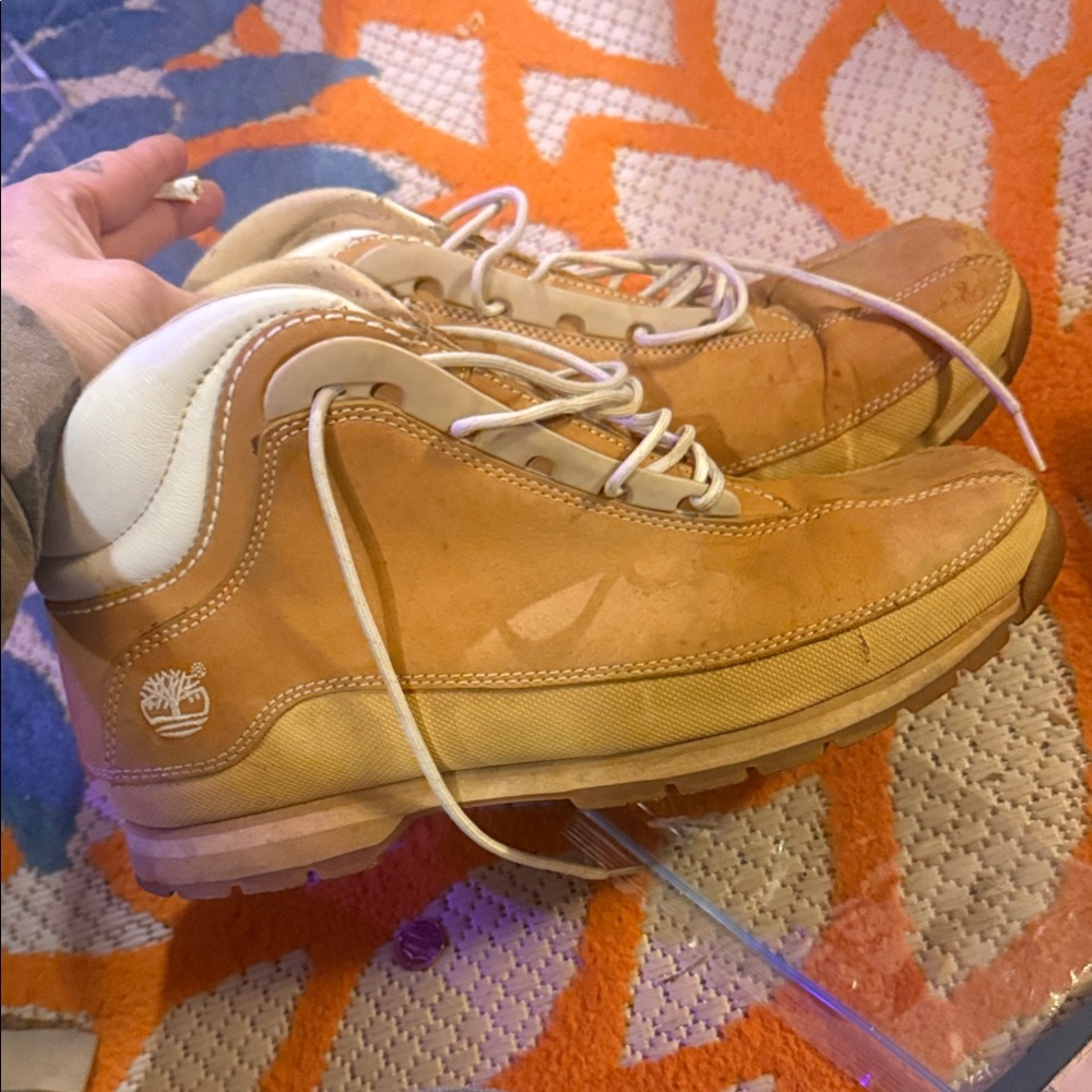 Timberland Men's Tan Leather Hiking Boots